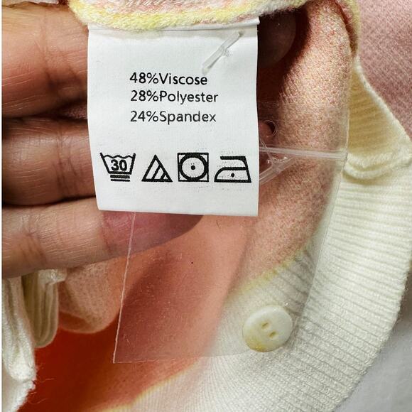 Princess Polly Shyla Sweater Button Down Mini Dress Pastel Size Medium NWT - Picture 9 of 9